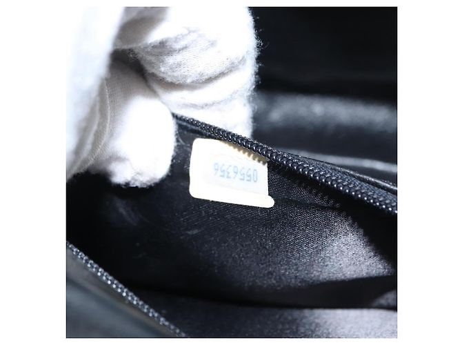 CHANEL Borsa a Spalla Matelassé Catena Smalto Nero Oro CC Auth bs31115 D'oro - vista 22