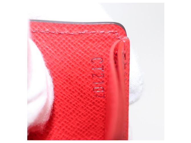 LOUIS VUITTON Epi Supreme Portafoglio Slender Rosso M67717 Auth 154943SM - vista 11
