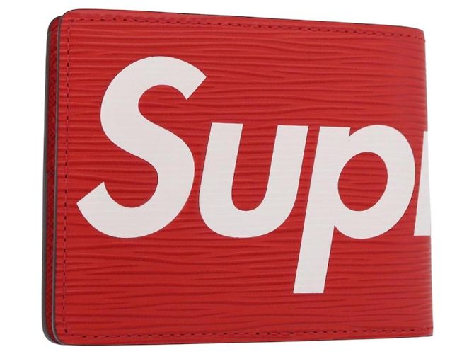 LOUIS VUITTON Epi Supreme Portafoglio Slender Rosso M67717 Auth 154943SM - vista 13