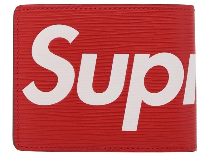 LOUIS VUITTON Epi Supreme Portafoglio Slender Rosso M67717 Auth 154943SM - vista 2