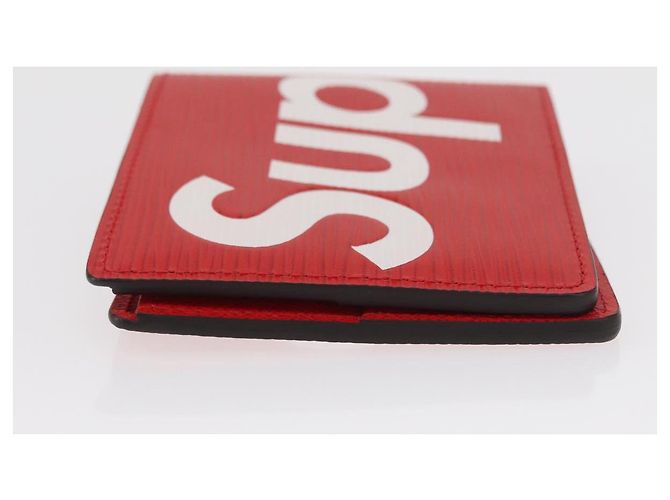 LOUIS VUITTON Epi Supreme Portafoglio Slender Rosso M67717 Auth 154943SM - vista 4