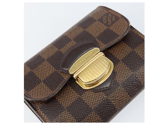 LOUIS VUITTON Cartera Joy Bifold Damier Ebene N60034 LV Auth bs31248 - vista 17