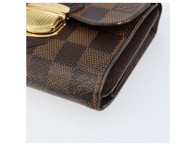 LOUIS VUITTON Cartera Joy Bifold Damier Ebene N60034 LV Auth bs31248 - vista 7
