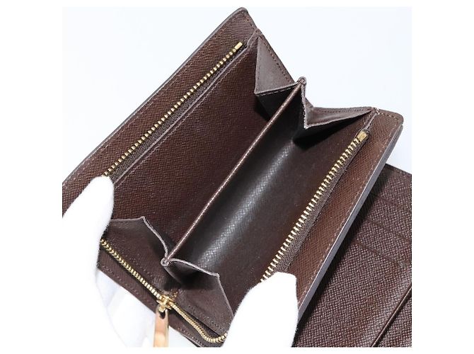 LOUIS VUITTON Cartera Joy Bifold Damier Ebene N60034 LV Auth bs31248 - vista 9