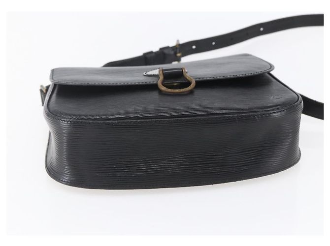LOUIS VUITTON Borsa a Spalla Epi Saint Cloud GM Nera M52192 LV Auth BA8328 Nero - vista 5