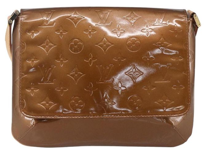LOUIS VUITTON Bolsa Thompson Street Monogram Vernis Bronce M91124 LV Auth ep12004 - vista 13