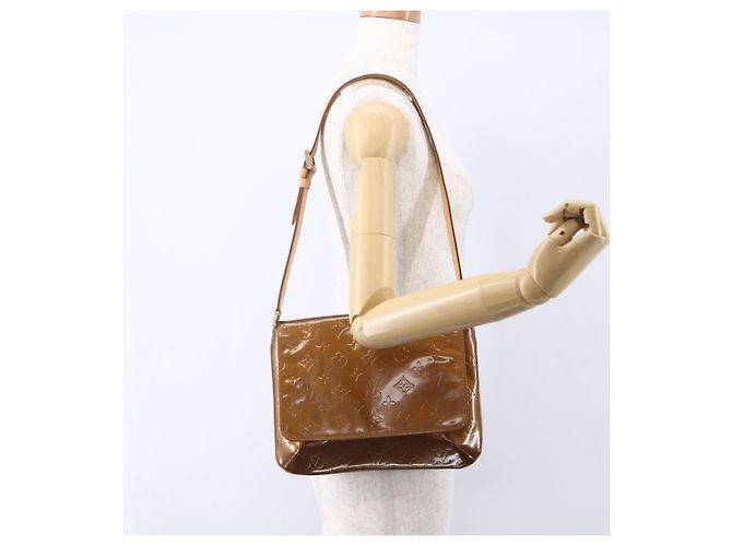 LOUIS VUITTON Bolsa Thompson Street Monogram Vernis Bronce M91124 LV Auth ep12004 - vista 20