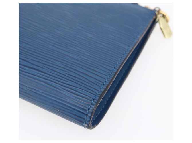 LOUIS VUITTON Epi Pochette Accessori Pouch Blu M52985 LV Auth BA8155 - vista 15