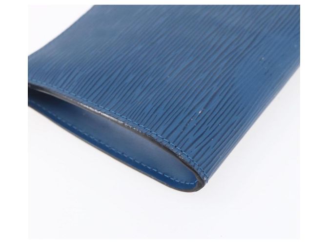 LOUIS VUITTON Epi Pochette Accessori Pouch Blu M52985 LV Auth BA8155 - vista 16