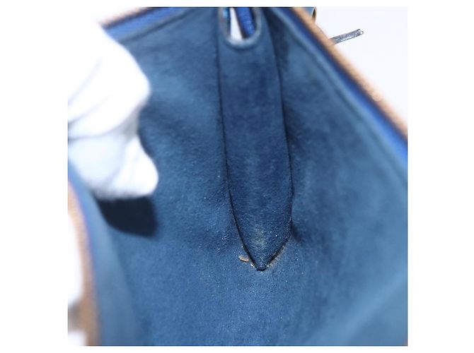 LOUIS VUITTON Epi Pochette Accessori Pouch Blu M52985 LV Auth BA8155 - vista 20