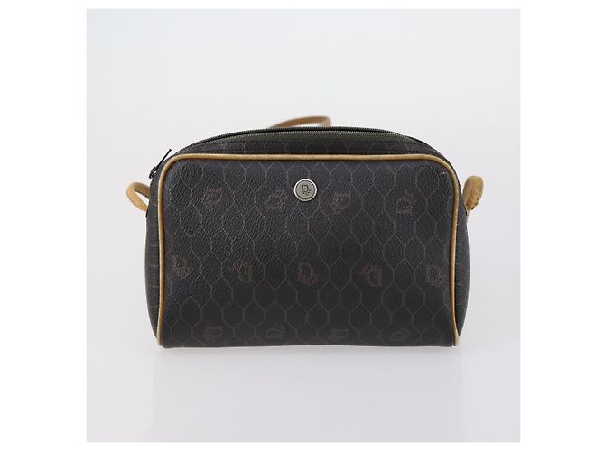 Borsa a Mano Christian Dior BOTTEGA VENETA Camoscio PVC 2 Set Marrone Oro Auth bs30859 D'oro - vista 11