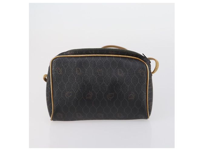 Borsa a Mano Christian Dior BOTTEGA VENETA Camoscio PVC 2 Set Marrone Oro Auth bs30859 D'oro - vista 12