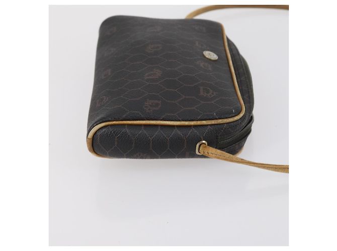 Borsa a Mano Christian Dior BOTTEGA VENETA Camoscio PVC 2 Set Marrone Oro Auth bs30859 D'oro - vista 13