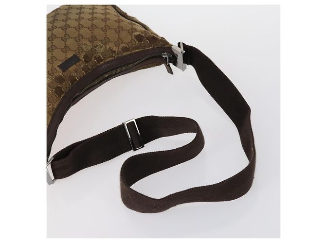 Borsa a Spalla Gucci GG Canvas Web Sherry Line PVC 4 Pezzi Beige Rosso Auth 151936 - vista 16