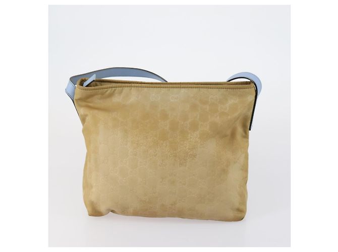 Borsa a Spalla Gucci GG Canvas Web Sherry Line PVC 4 Pezzi Beige Rosso Auth 151936 - vista 21