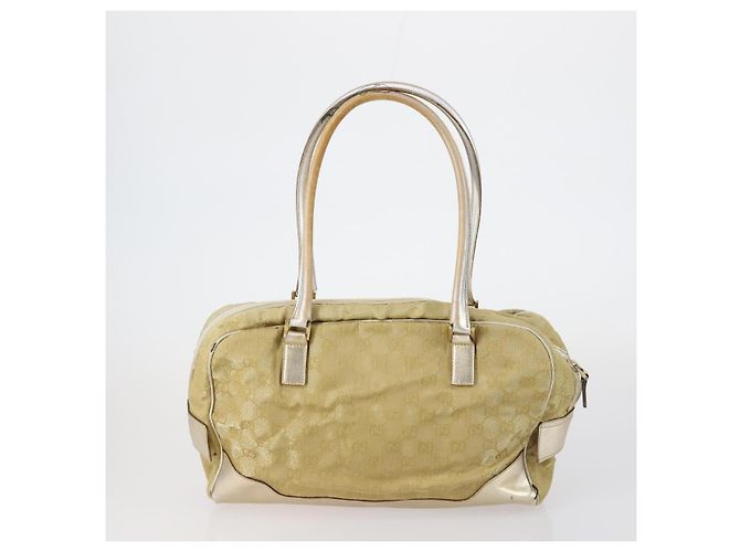Borsa a Spalla Gucci GG Canvas Web Sherry Line PVC 4 Pezzi Beige Rosso Auth 151936 - vista 9