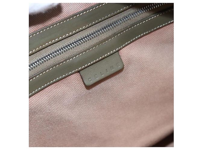 Céline CELINE C Macadam Canvas Tote Bag Grün Silber Auth BA8391 - Ansicht 17