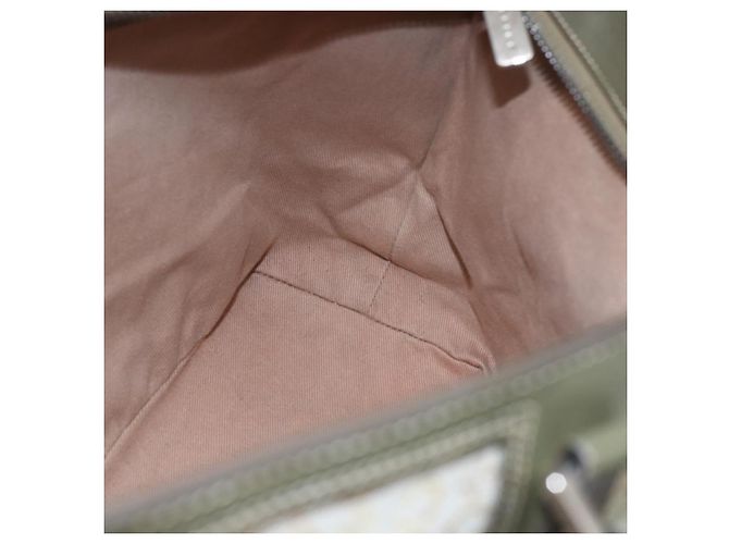 Céline CELINE C Macadam Canvas Tote Bag Grün Silber Auth BA8391 - Ansicht 19