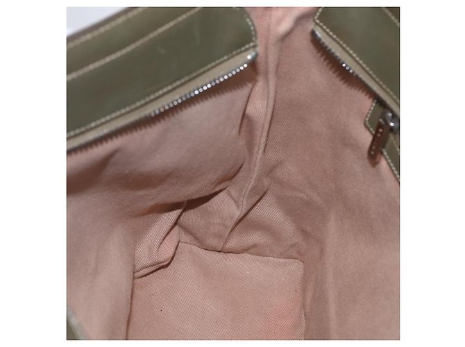 Céline CELINE C Macadam Canvas Tote Bag Grün Silber Auth BA8391 - Ansicht 20