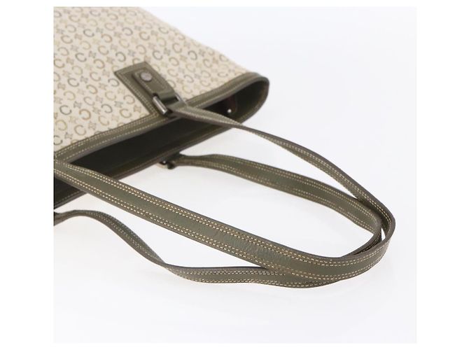 Céline CELINE C Macadam Canvas Tote Bag Grün Silber Auth BA8391 - Ansicht 7