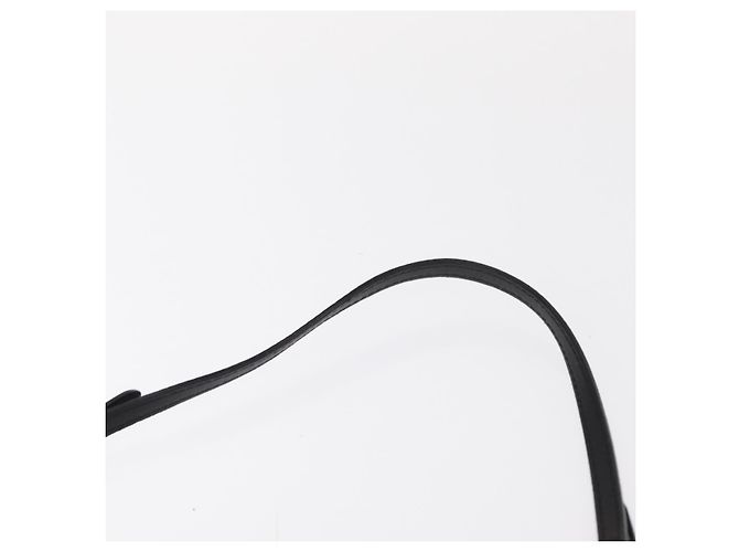 Borsa a Spalla Turita Chain in Raso Nero e Argento di Jimmy Choo Auth yk19524 - vista 8