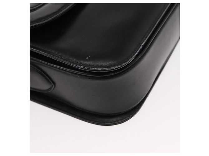 Borsa a Spalla CÉLINE Carrozza in Pelle Nera e Oro Auth gh1220 Nero D'oro - vista 9