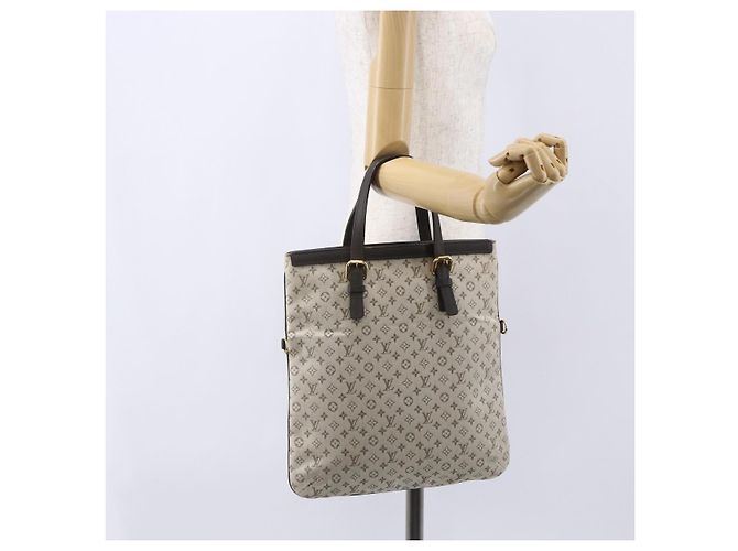 LOUIS VUITTON Borsa Tote Mini Franoise Monogram 2way Khaki M92209 LV Auth ep11954 Cachi - vista 21