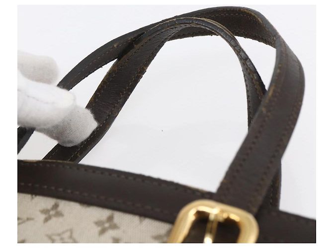 LOUIS VUITTON Borsa Tote Mini Franoise Monogram 2way Khaki M92209 LV Auth ep11954 Cachi - vista 8