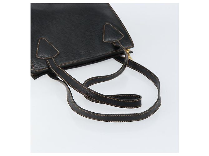 Bolso Tote LOEWE de cuero negro y dorado Auth ep11694 - vista 7