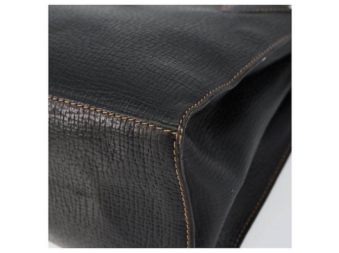Bolso Tote LOEWE de cuero negro y dorado Auth ep11694 - vista 9