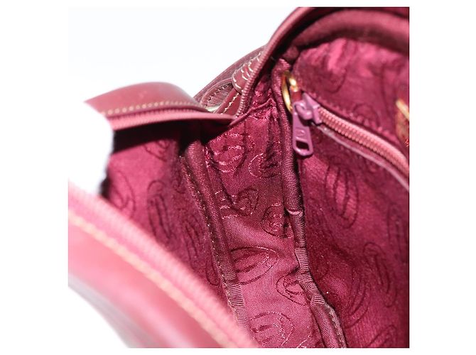 Cartier Borsa a Spalla Must Line in Pelle Bordeaux Oro Auth BA7547 D'oro Bordò - vista 21