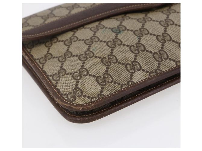 Gucci Bolso de Hombro GG Supreme PVC Beige Dorado 004 904 0671 Auth 152570 - vista 14