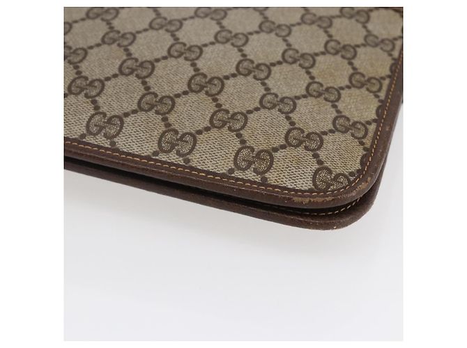 Gucci Bolso de Hombro GG Supreme PVC Beige Dorado 004 904 0671 Auth 152570 - vista 15
