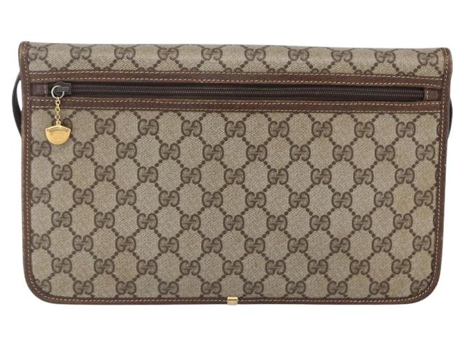 Gucci Bolso de Hombro GG Supreme PVC Beige Dorado 004 904 0671 Auth 152570 - vista 2