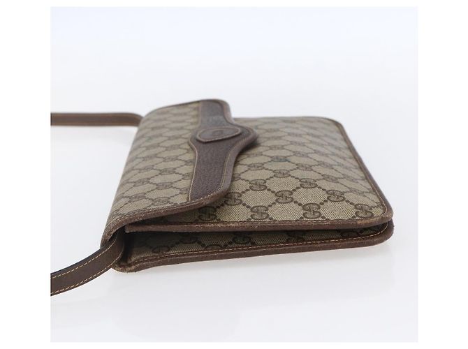 Gucci Bolso de Hombro GG Supreme PVC Beige Dorado 004 904 0671 Auth 152570 - vista 3