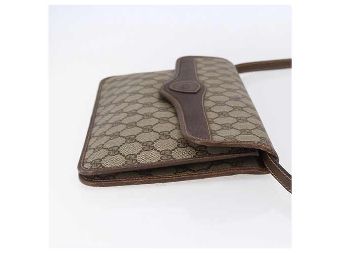 Gucci Bolso de Hombro GG Supreme PVC Beige Dorado 004 904 0671 Auth 152570 - vista 4