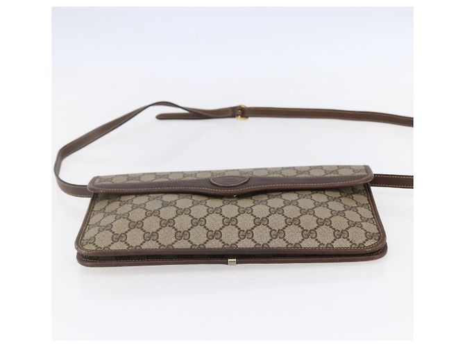 Gucci Bolso de Hombro GG Supreme PVC Beige Dorado 004 904 0671 Auth 152570 - vista 5