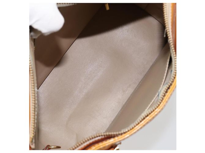 LOUIS VUITTON Borsa a Mano Monogram Vernis Houston Beige M91004 LV Auth 149638 - vista 11