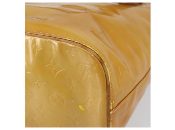 LOUIS VUITTON Borsa a Mano Monogram Vernis Houston Beige M91004 LV Auth 149638 - vista 16