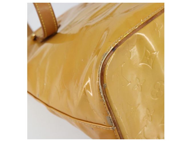 LOUIS VUITTON Borsa a Mano Monogram Vernis Houston Beige M91004 LV Auth 149638 - vista 17