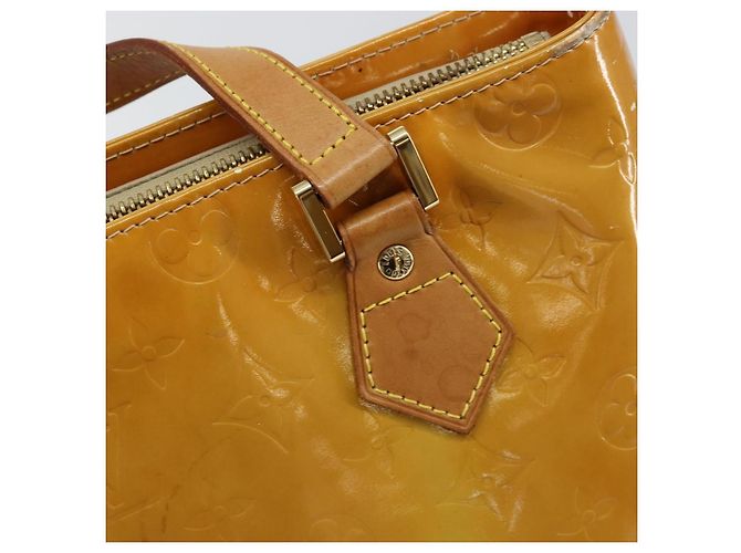LOUIS VUITTON Borsa a Mano Monogram Vernis Houston Beige M91004 LV Auth 149638 - vista 18