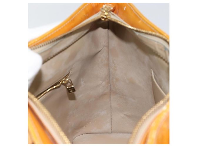 LOUIS VUITTON Borsa a Mano Monogram Vernis Houston Beige M91004 LV Auth 149638 - vista 21