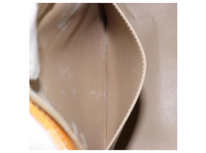 LOUIS VUITTON Borsa a Mano Monogram Vernis Houston Beige M91004 LV Auth 149638 - vista 23