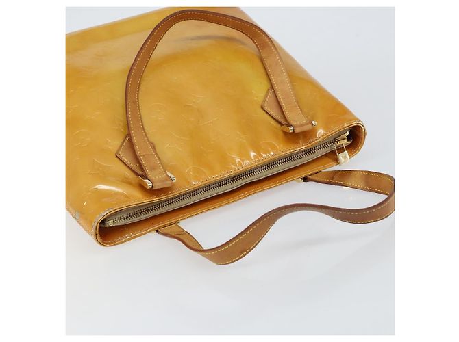 LOUIS VUITTON Borsa a Mano Monogram Vernis Houston Beige M91004 LV Auth 149638 - vista 6
