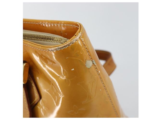 LOUIS VUITTON Borsa a Mano Monogram Vernis Houston Beige M91004 LV Auth 149638 - vista 9