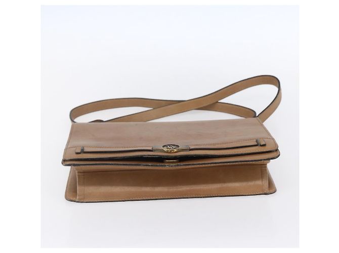 Christian Dior Schultertasche aus braunem Leder mit Gold Auth bs30791 Golden - Ansicht 5