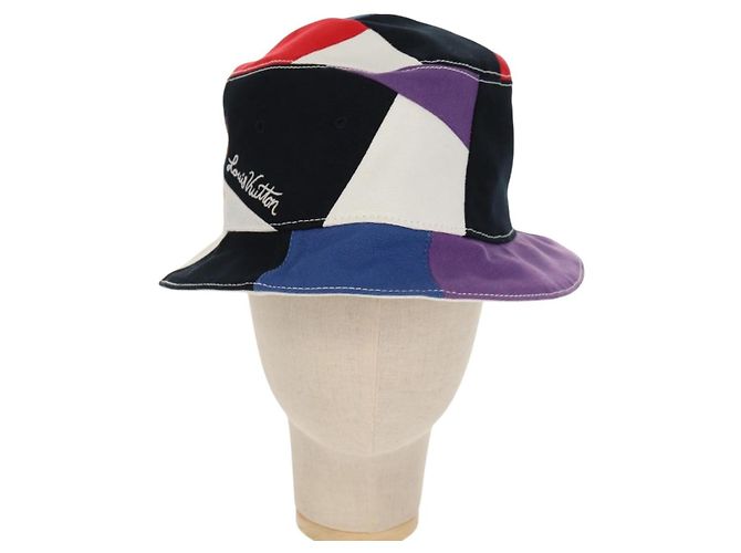 LOUIS VUITTON Bone Color Panel Hat Canvas Multicolor MP2736 LV Auth 149292M Multiple colors - view 13