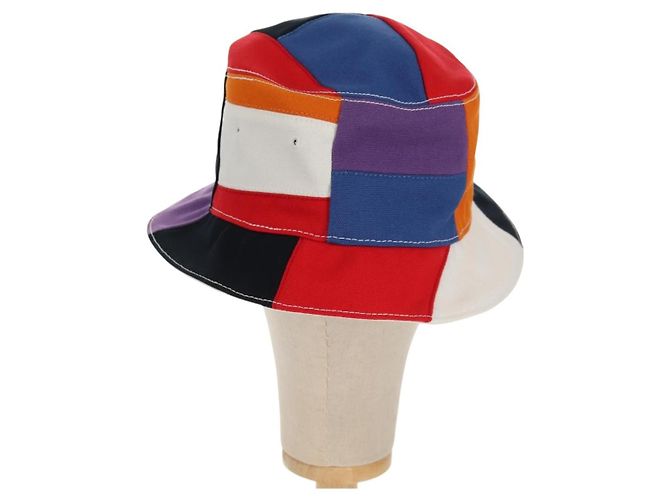LOUIS VUITTON Bone Color Panel Hat Canvas Multicolor MP2736 LV Auth 149292M Multiple colors - view 2