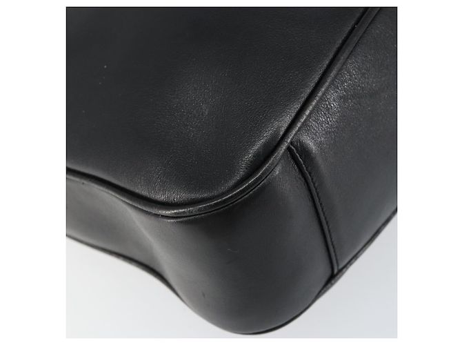 Borsa a Spalla in Pelle Gucci Bamboo 2way Nera Oro 001 0166 1638 Auth 151017 Nero D'oro - vista 17