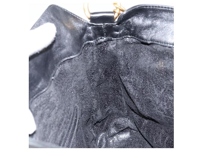 Borsa a Spalla in Pelle Gucci Bamboo 2way Nera Oro 001 0166 1638 Auth 151017 Nero D'oro - vista 22